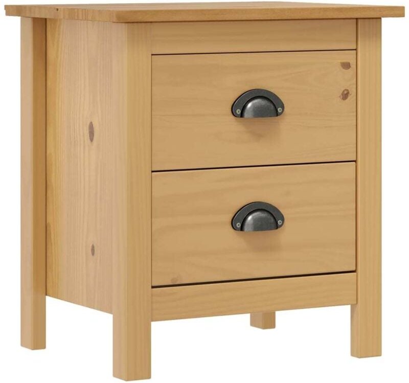 Nachttisch Hill 46x35x49,5 cm Massivholz Kiefer Vidaxl