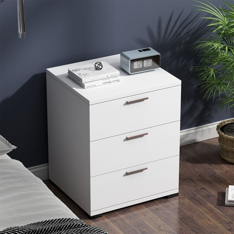 Nachttisch Marseille, Weiß, 46.2 x 60 cm Vicco