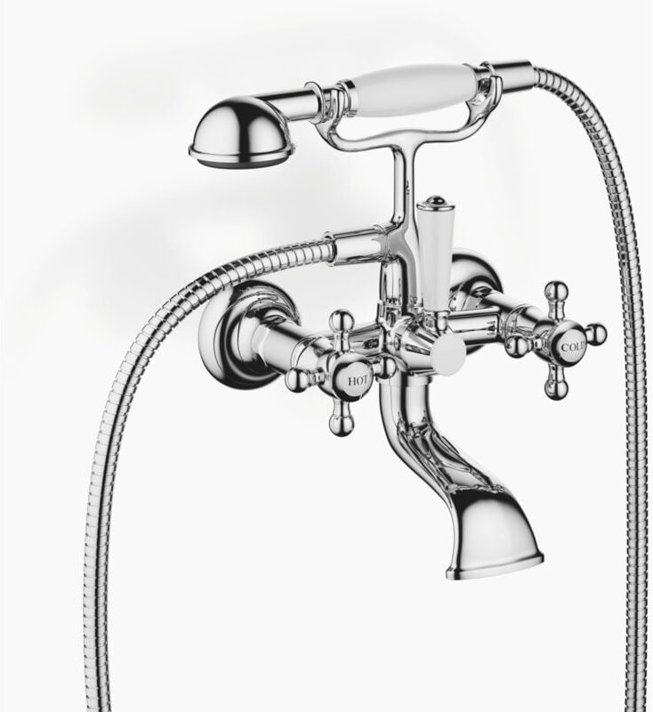 Dornbracht - madison Wannenbatterie, Wandmontage, Ausladung 160mm,