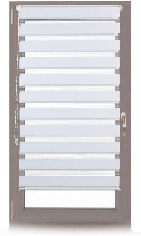Relaxdays - 2x Doppelrollo Klemmfix im Set, Seitenzugrollo ohne Bohren, Duo-Rollo zum Klemmen, Klemmrollo, 60 x 150 cm, ...