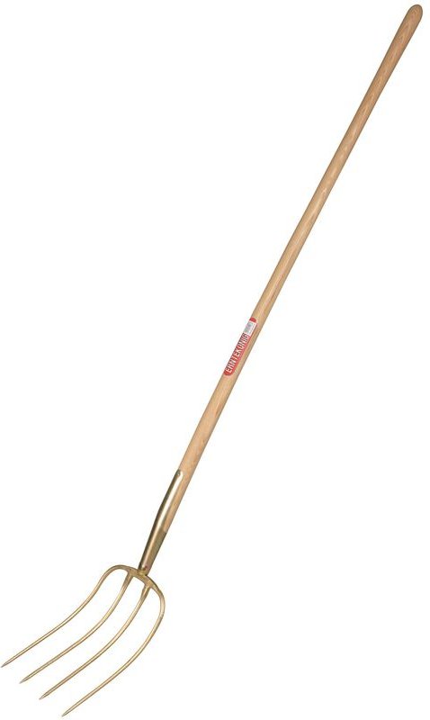 Freund Victoria - Dunggabel Erntekönig Zinken-L.310mm 4 Zinken süddeutsch geschmiedet,m.Stiel