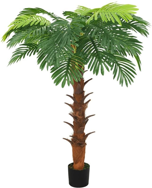 Künstliche Palme Cycas mit Topf 160 cm Grün - Vidaxl
