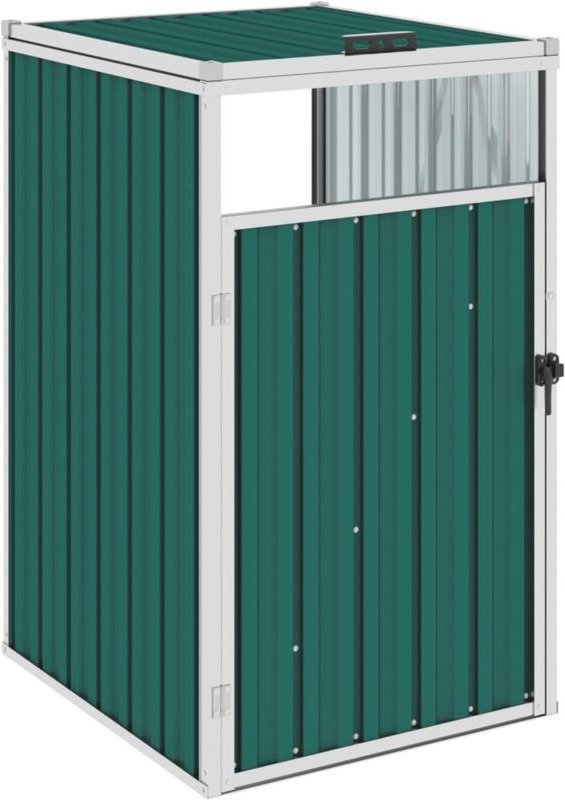 Mülltonnenbox Grün 72×81×121 cm Stahl vidaXL