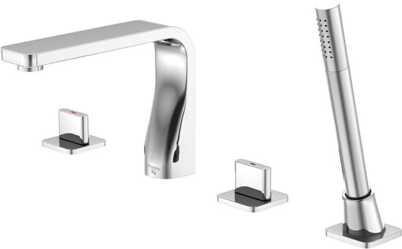 Steinberg Armaturen - Steinberg 230 - Badewannenarmatur für Wannenrand, 4-Loch-Montage, Chrom 230 2400