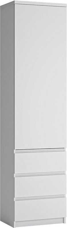 Aktenschrank Regalschrank in weiß FORTALEZA-129, b/h/t ca. 50,1/200/40 cm