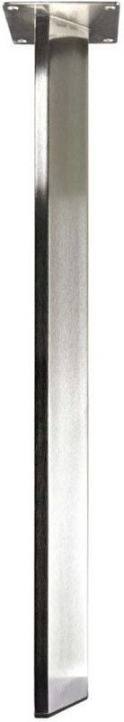 Hettich - Tischbein 6,0 x 6,0 x 71 cm Edelstahl-Optik Tischbein