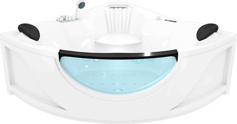 Acquavapore - Whirlpool Vollausstattung Pool Badewanne Eckwanne Wanne W25H 150x150cm mit Heizung