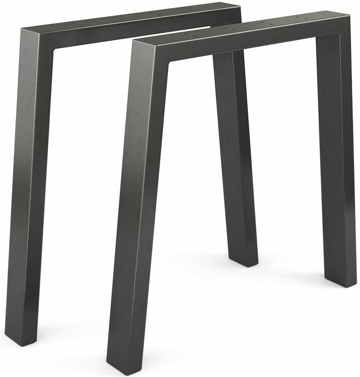 Tischbeine , Schwarz, 75 x 72 cm U-förmig Vicco