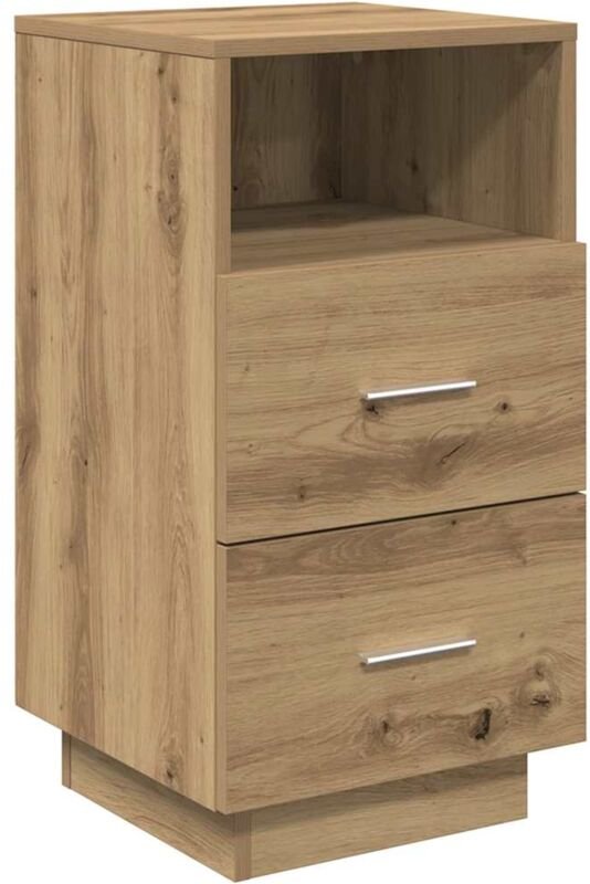 Nachttisch mit 2 Schubladen Artisan-Eiche 36x36x68 cm vidaXL