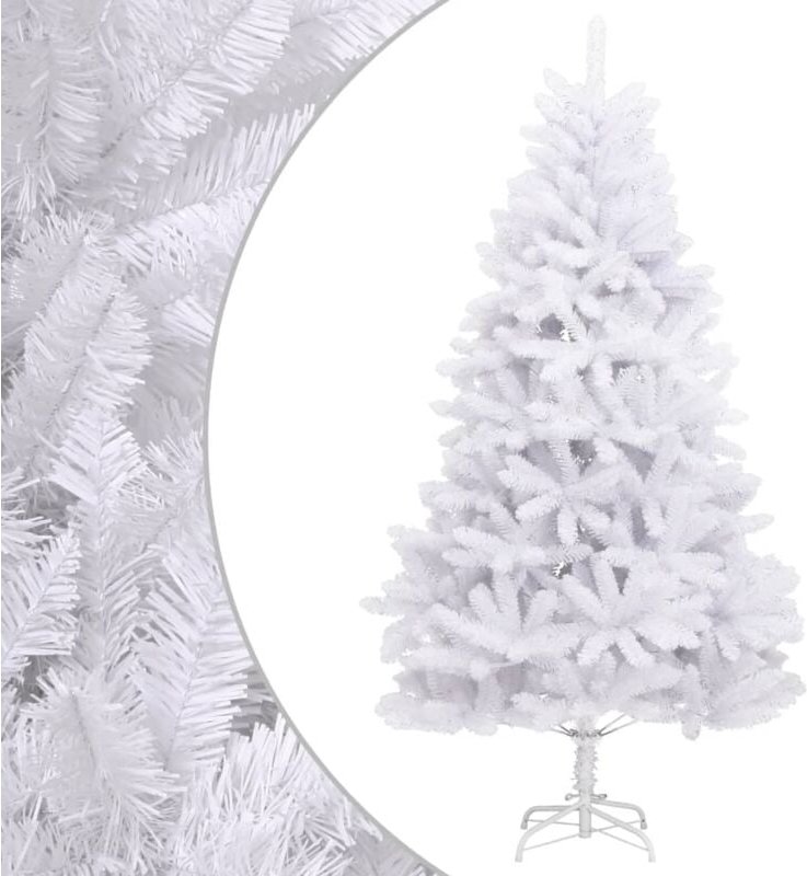 Künstlicher Weihnachtsbaum Klappbar mit Ständer Weiß 210 cm Vidaxl