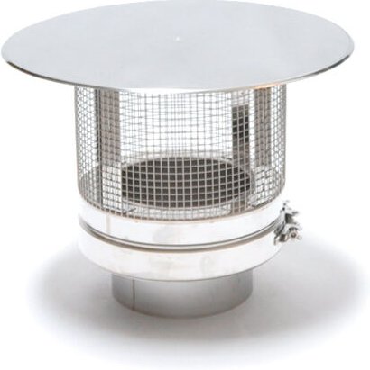 Astec - Regenhaube Funkenschutz DN113-300 Schornstein Regenhut Edelstahl 8401-113