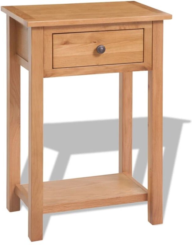 Konsolentisch 50x32x75 cm Massivholz Eiche vidaXL