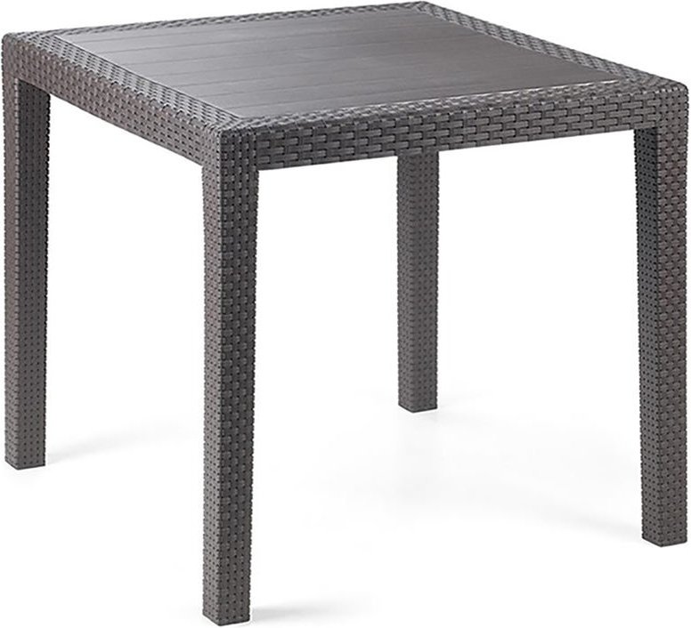 Mojawo - Gartentisch King Eckig Anthrazit 79x79x72cm-MKIN028AN