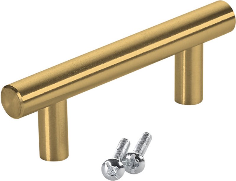 Sotech Stangengriff/ Relinggriff G17 - Edelstahl goldfarbig galvanisiert, ba 64 mm, 20 Stück