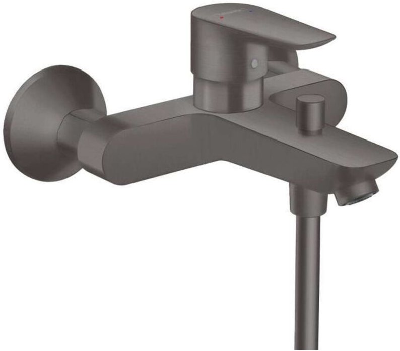 HANSGROHE Talis E Wannenbatterie schwarz verchromt gebürstet - 71740340