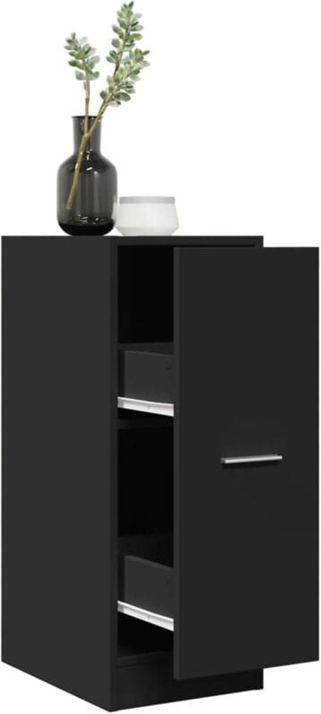 Apothekerschrank Schwarz 30x41x77,5 cm Holzwerkstoff Vidaxl