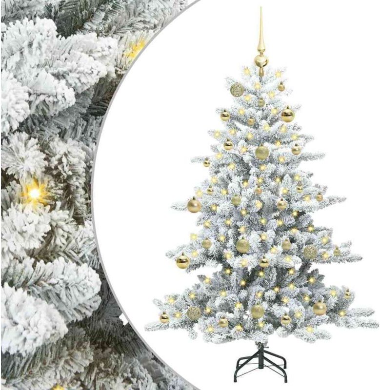 Künstlicher klappbarer Weihnachtsbaum 150 cm PVC und Stahl vidaXL
