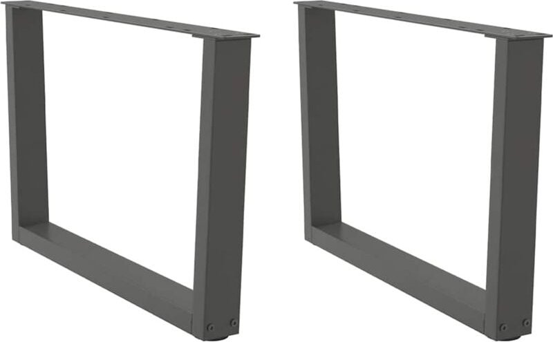 Couchtischbeine V-Form 2 Stück Anthrazit 70x(42-43,3) cm Stahl Vidaxl