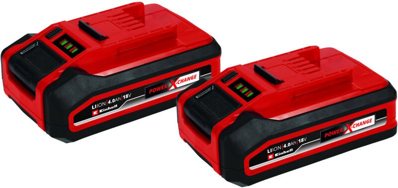 Original Einhell 4 Ah Power X-Change plus Akku (18 v, Li-Ion, universell verwendbar für alle PXC-Geräte, Ladestandskontr...