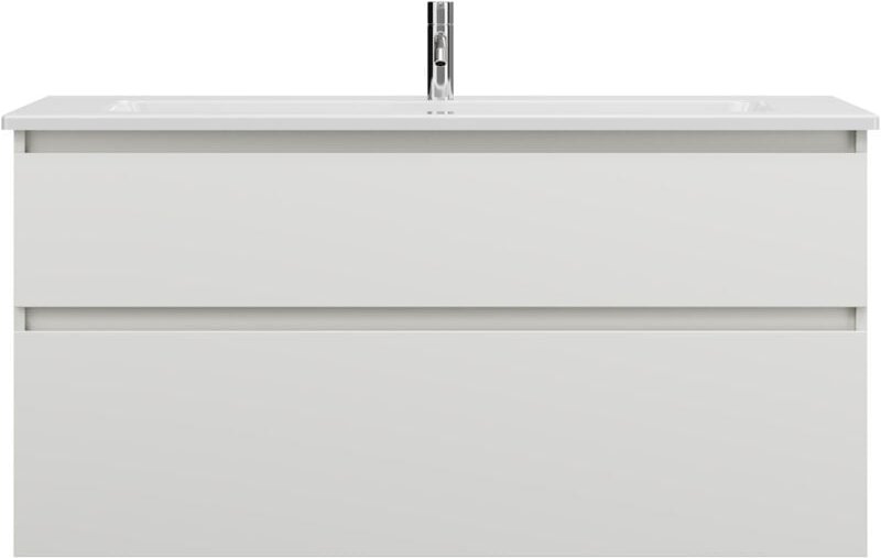 Lin20 Keramik-Waschtisch Weiß Glänzend inklusive - Burgbad