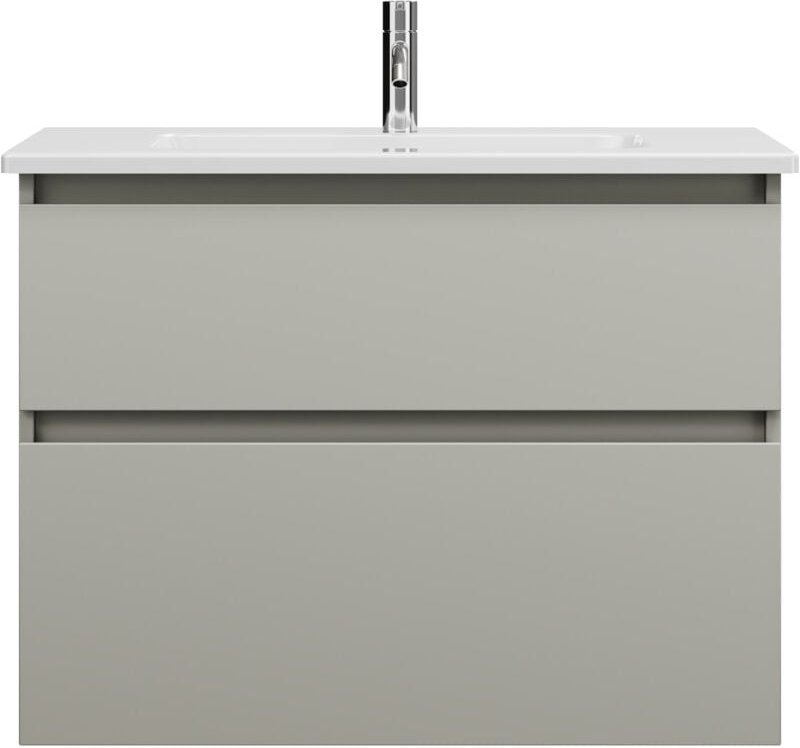 Lin20 Keramik-Waschtisch Weiß Glänzend inklusive - Burgbad