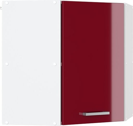 Vicco - Eckhängeschrank R-Line, Bordeaux Hochglanz, 57 cm