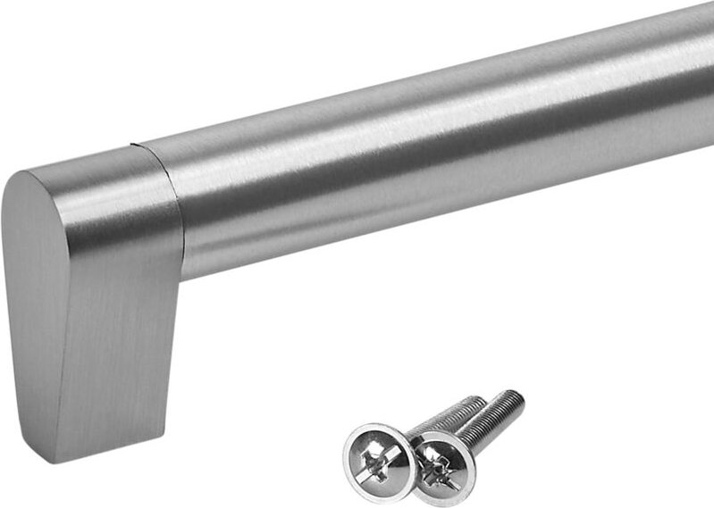 10er Set SOTECH Möbelgriff SW161 Ø 18 mm Edelstahloptik, BA 900 mm, Länge 916 mm