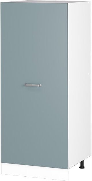 Vicco - Hochschrank R-Line, Blau-Grau, 60 cm mit offenen Regalen, und Tür