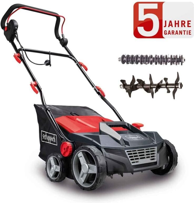 Elektro Vertikutierer SC38, 38 cm Schnittbreite, 1600W, 16 Messer 3IN1 - Scheppach