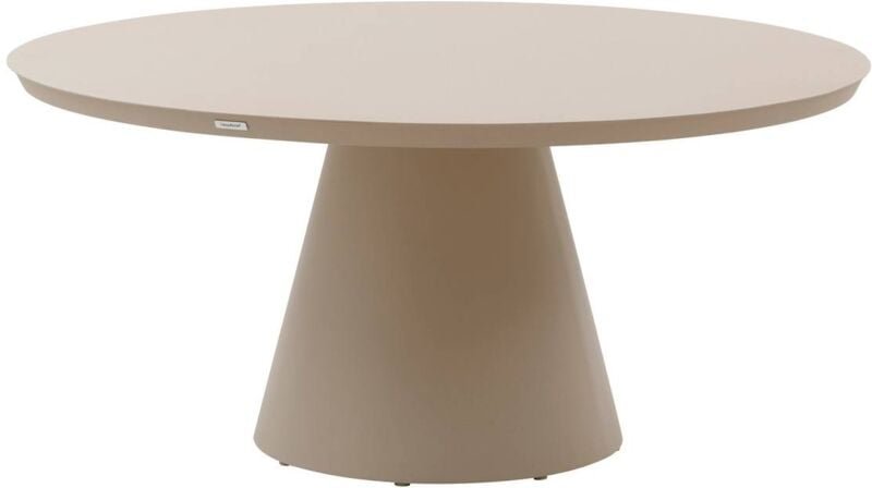 Hesperide - Runder Gartentisch Yconia Lehm 8-Sitzer aus Aluminium - Hespéride