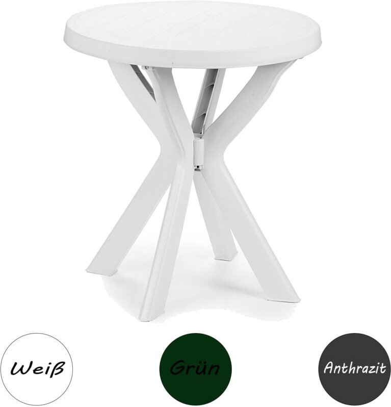 Inda-exclusiv - Gartentisch Don Rund Ø70xH72cm-DDON023BI-var