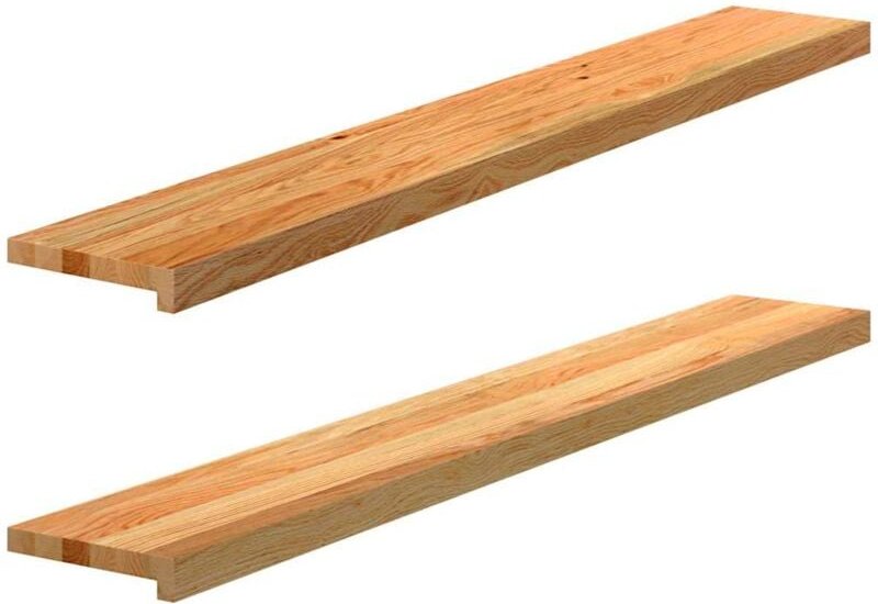 Vidaxl - Fensterbänke 2 Stk. Hellbraun 140x20x2 cm Massivholz Eiche