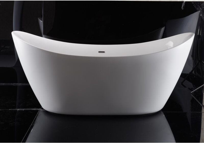 Badewanne freistehend Bernstein siena Acryl Weiß matt 173x73cm