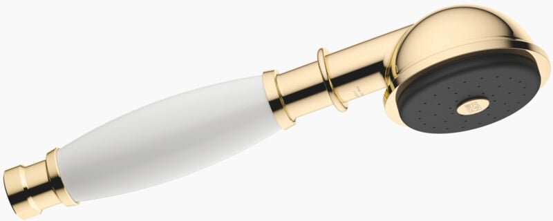 Madison Metall-Handbrause mit Porzellangriff (weiß), - Dornbracht