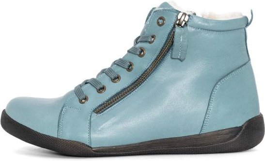 Andrea Conti Damen Lederstiefelette petrol