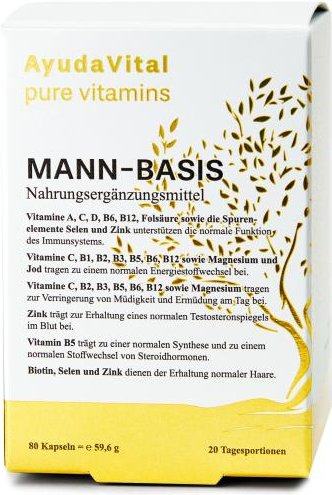 AYUDA VITAL Mann Basis Pure Vitamins 60 Tabletten