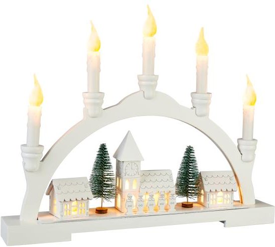 LED-Schwibbogen Winterdorf