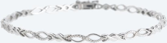 Armband 925 Silber rhodiniert Brillanten