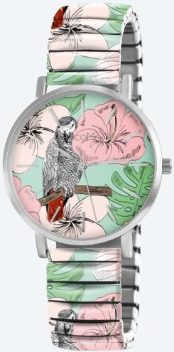 ChocoMoon Damenuhr "Pastel Parrot"