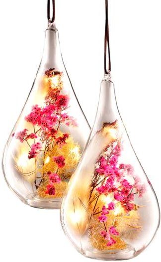 LED-Dekohänger aus Glas