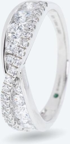 LG Ring 925 Sterling Silber rhodiniert Brillanten