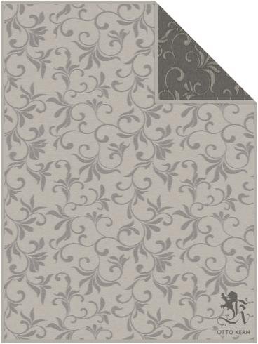 OTTO KERN Wohndecke Rankenmuster, grau