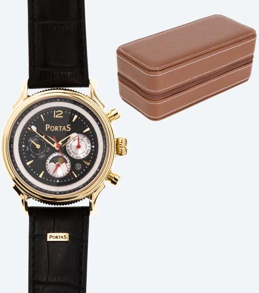 PortaS Set: 2er Reiseetui & Automatikuhr "Zittau"