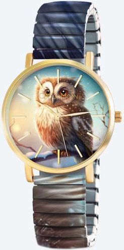 ChocoMoon Damenuhr "Snowy Owl" Quarz