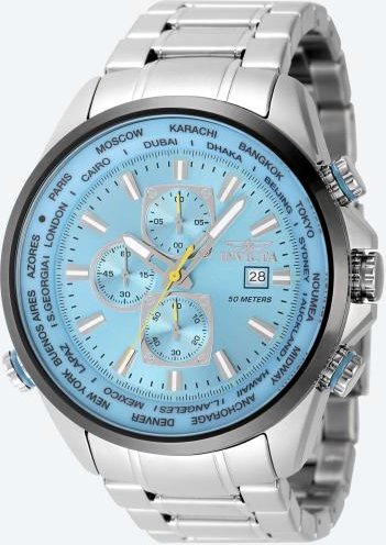 INVICTA Chronograph "Aviator" hellblau
