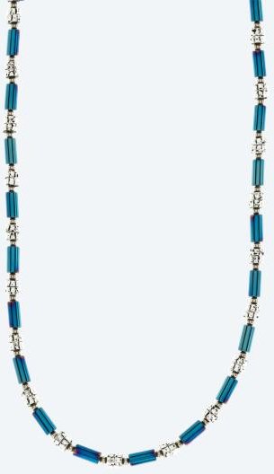 Collier Hämatit, Lava plattiert, Magnetverschluß