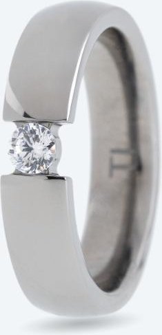 Ring Titan Solitär Zirkonia