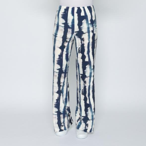 Perfectly JU Hose 'Stella' Culotte blau/weiß