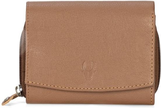 WILDHORN Büffellederbörse Damen cognac