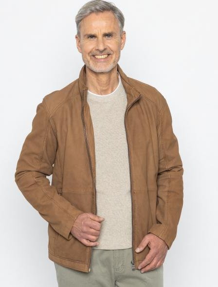 OTTO KERN Herren-Lederjacke 'Luka' cognac